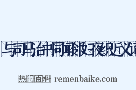 与司马治书同闻邻妇夜织近义词是什么意思的图片